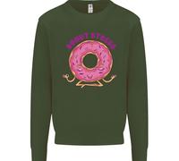 Donut Stress Divertente Non Stressare Yoga Scherzo Uomo Felpa Maglione