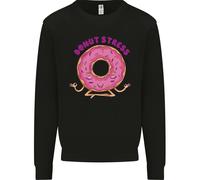 Donut Stress Divertente Non Stressare Yoga Scherzo Uomo Felpa Maglione