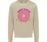 Donut Stress Divertente Non Stressare Yoga Scherzo Uomo Felpa Maglione