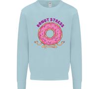 Donut Stress Divertente Non Stressare Yoga Scherzo Uomo Felpa Maglione