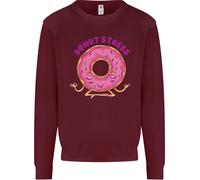 Donut Stress Divertente Non Stressare Yoga Scherzo Uomo Felpa Maglione