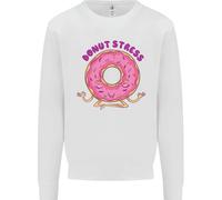 Donut Stress Divertente Non Stressare Yoga Scherzo Uomo Felpa Maglione