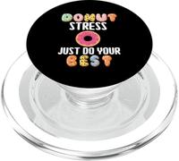 Donut Stress Fai le tue migliori battute divertenti sullo stress sulle ciambelle PopSockets PopGrip per MagSafe