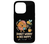 Donut Worry and Bee Happy Funny Comic Characters Cartoon Custodia per iPhone 13 Pro