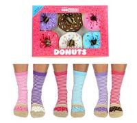 Donuts - United Oddsocks Ladies Odd Socks - Multicoloured - 4-8 uk