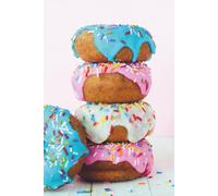 Donuts with Sprinkles Journal: Hardcover, 6 x 9 Inches, 180 Pages, Lined Notebook, Matte Finish. Desserts Sweet Treats Food Lined Journal