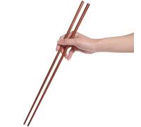 Donxote Set di 2 paia di bacchette in legno per cucinare e friggere, 41 cm, colore marrone, extra lunghe