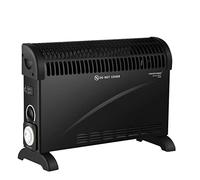 DONYER POWER Riscaldatore elettrico a convettore 2000 W con termostato regolabile e timer 24 HR, nero