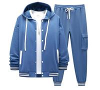 DONYKARRY Track Suit Tuta Sportiva Uomo Felpe per gli uomini 2 Pezzi Leggeri Casual Atletico Sport Jogging Set