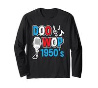 Doo Wop 1950's Sock Hop Dance Rock N Roll Anni '50 Maglia a Manica
