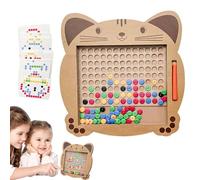 Doodle Board per bambini, arte magnetica a puntini, bacheca magnetica, giocattolo per abilità motorie con penna, attività di apprendimento in età prescolare per casa, scuola,