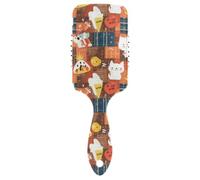 Doodle Cartoon Plaid Carino carino salone spazzola per capelli Progettato massaggiatore cuoio capelluto per tutti i tipi di capelli con manico ergonomico cepillos para cabello