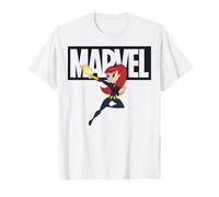 Doodle con logo della Vedova Nera dei Marvel Avengers Maglietta