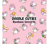Doodle Cuties: Rainbow Unicorns Coloring Book: Easy, Bold and Relaxing Coloring for Stress Relief for All Ages!