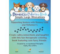 Doodle Dogs: A calming dementia -friendly coloring book with simple bold designs.