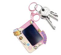 Doodle Drawing Board Keychain - 3.03 Inch Mini Pad | Kids Drawing Board | Abs Key Pendant - Portable Button Battery Drawinga Boards for Kids Convenient for Bags Backpacks and Keychains