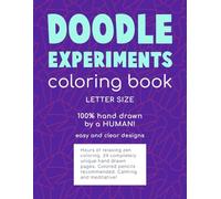 DOODLE EXPERIMENTS Coloring Book: Letter Size