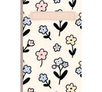 Doodle Forget-Me-Not Notebook - Tiny Hand-Drawn Floral Pattern, 119 Lined Pages: Playful Pastel Flower Journal, Soft Matte Cover, 6x9, Perfect Gift for Women and Girls