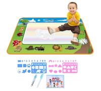 Doodle Math-Tappetino da Disegno 'Acqua Riutilizzabile per Bambini, Coperta di Graffiti Senza Pasticcio 80x60cm | Giocattolo Artistico educativo per Bambini, Grande Pad di Pittura per l'apprendime