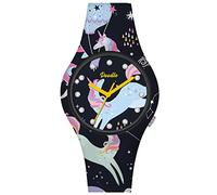 Doodle Orologio da donna Graphics Mood Unicorno con cinturino in silicone, 35 mm, DO35025, cinghia