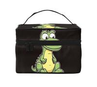 Doodle Panda Borsa da viaggio per il trucco da donna, borsa per cosmetici resistente all'acqua, borsa pieghevole per articoli da toeletta regalo per insegnanti, Silenzioso Coccodrillo, Taglia unica