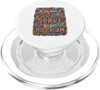 Doodle Se Vuoi Un Morbido Servire Vai A Prendi Gelato Pallavolo PopSockets PopGrip per MagSafe