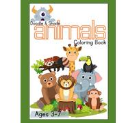 Doodle & Shade: Animals Coloring Book