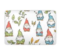 Doodle Style Gnomes - Materassino per pannolini, riutilizzabile, impermeabile, traspirante, per bambini, 132,1 x 86,4 cm (lunghezza x larghezza), colore: bianco