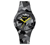 Doodle Watch Orologio da polso al quarzo mimetico grigio con cinturino in silicone, 39 mm, DO39019