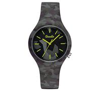 Doodle Watch Orologio da polso al quarzo mimetico nero con cinturino in silicone, 39 mm, DO39018