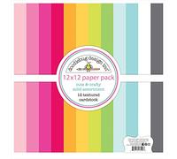 DOODLEBUG Cute & Crafty Paper TEXTR Pack, 30,5 x 30,5 cm