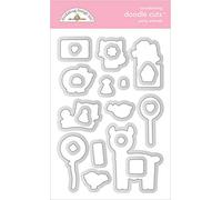 DOODLEBUG DESIGN INC. Doodle Cuts Fustelle per Feste ANML, Party Animal, Hey Cupcake, taglia unica