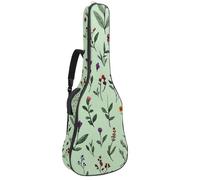 Doodled Love Signs - Custodia per chitarra acustica con sfondo rosa chiaro, imbottitura spessa 1 cm, impermeabile, con doppia tracolla regolabile, per chitarra da 101,2 a 107,9 cm, Multicolore 04