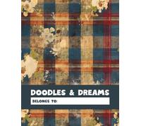 Doodles & Dreams: Country Grunge Plaid Florals - Slate Blue