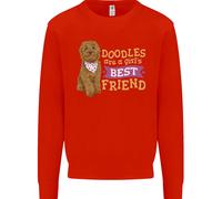 Doodles Ragazze Migliore Amica Goldendoodle Cane Bambini Felpa Maglione
