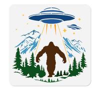 Doodlream Sasquatch - Stencil per pittura con immagine di UFO, modello per disegno di foreste, stencil per sasquatch, per fai da te, decorazione per parete, decorazione per la casa, carta a legna