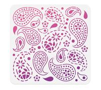 Doodlream Stencil Paisley per dipingere Santorini stencil disegno modello western fai da te pittura per parete decorazione casa legno carta diario tela 30 × 30 cm