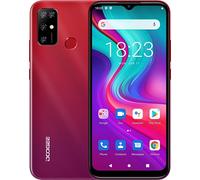 DOOGEE Android 11 4G Smartphone Offerta X96, Octa Core 2GB + 32GB, Batteria 5400 mAh, Fotocamera Tre 8MP, Schermo Waterdrop 6,52’’, Cellulare DUAL SIM + SD (3 Slot), Impronta Digitale GPS Rosso