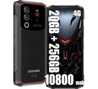 DOOGEE Blade 10 Max 4G Rugged Smartphone, 10300mAh / 18W Batteria, 20GB + 256GB, 6.56'' HD+, 50MP AI Fotocamera + 8MP, Android 14 Cellulare IP68, NFC IP68 Nero