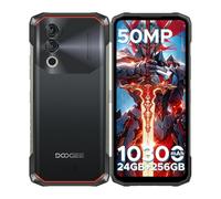 DOOGEE Blade 10 Power Rugged Smartphone, 24(6+18) GB+256GB, 10300mAh, Smartphone 90Hz 6.6” HD+ IPS, Octa Core Android 14, 50MP+8MP, Triple Card Slot, Fingerprint ID/Face Unlock/NFC/OTG, Nero
