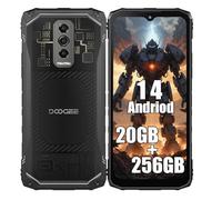 DOOGEE Blade 10 Ultra 4G Rugged Smartphone, 20GB + 256GB, 6.56", 50MP AI Fotocamera + 8MP, 5150mAh Batteria, Android 14 Cellulare Impermeabile, Octa Core, IP68/GPS/NFC/Face ID