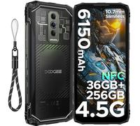 DOOGEE Blade 10 Ultra Energy Rugged Smartphone 5G, 10.7mm, Android 15, 36GB+256GB, 6.56" FHD+ 90Hz IPS, 6150 mAh OTG, 64MP+8MP, Widevine L1/Triple Card Slot/Fingerprint ID/Octa Core/NFC