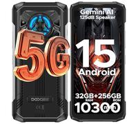 DOOGEE Blade 20 Play Rugged Smartphone 5G, Gemini AI 6,56" 32GB + 256GB/TF 2TB, 10300mAh/33W Telefono Indistruttibile, Android 15 Telefono Rugged, MTK 7050/NFC/Effetto Luce LED, 125dB Altoparlante