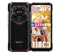 DOOGEE Blade 20 Pro Rugged Smartphone 4G,11800mAh 18W 24GB+256GB(2TB) Cellulare Antiurto,6.6" HD+ 125DB Speaker, 50 MP AI Camera Telefono Indistruttibile,Triple SIM/IP68/NFC/OTG/GPS (Rosso)