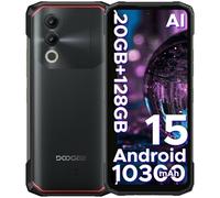 DOOGEE Blade 20 Rugged Smartphone Android 15, Telefono Rugged 10300mAh, 20GB+128GB/ 2TB Telefono Indistruttibile 15,8mm, Display IPS HD+ da 6,6", 16MP+ 8MP, 3 Slot per Schede/ IP68/ NFC/GPS/Face ID