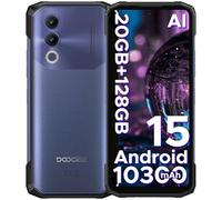 DOOGEE Blade 20 Rugged Smartphone Android 15, Telefono Rugged 10300mAh, 20GB+128GB/ 2TB Telefono Indistruttibile 15,8mm, Display IPS HD+ da 6,6", 16MP+ 8MP, 3 Slot per Schede/ IP68/ NFC/GPS/Face ID