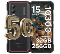 DOOGEE Blade 20 Turbo Rugged Smartphone 5G, 6,6" 32GB + 256GB/TF 2TB Smartphone, 10300mAh/33W, Dimensity 7050 Telefono Indistruttibile, Android 15 Celluare Antiurto,50MP/5G Dual SIM/IP68/OTG/Face ID