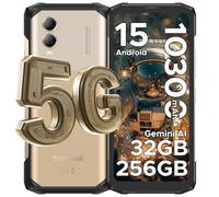 DOOGEE Blade 20 Turbo Rugged Smartphone 5G, 6,6" 32GB + 256GB/TF 2TB Smartphone, 10300mAh/33W, Dimensity 7050 Telefono Indistruttibile, Android 15 Celluare Antiurto,50MP/5G Dual SIM/IP68/OTG/Face ID