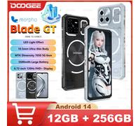 DOOGEE Blade GT 5G Smartphone da gioco robusto Diemnsity ultrasottile da 10,5 mm 7050 Effetto luce LED 12 GB + 256 GB 6,72 "120 Hz 5500 mAh NFC