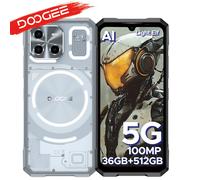 Prima mondiale DOOGEE Blade GT Ultra 5G Rugged Gaming Phone 6.72 7300 16GB + 512GB LED Light Effect 16GB 512GB Silver